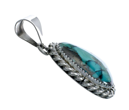 Navajo Native American Turquoise Sterling Silver Pendant SN20063